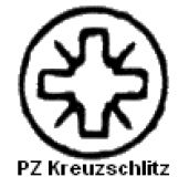 Senkkopf-Holzschraube Stahl verzinkt, Kreuzschlitz PZ 2,  4,5 mm, Lnge 40 mm